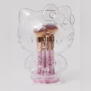 IMPRESSIONS VANITY CO. HELLO KITTY 6-PIECE BRUSH & HOLDER SET